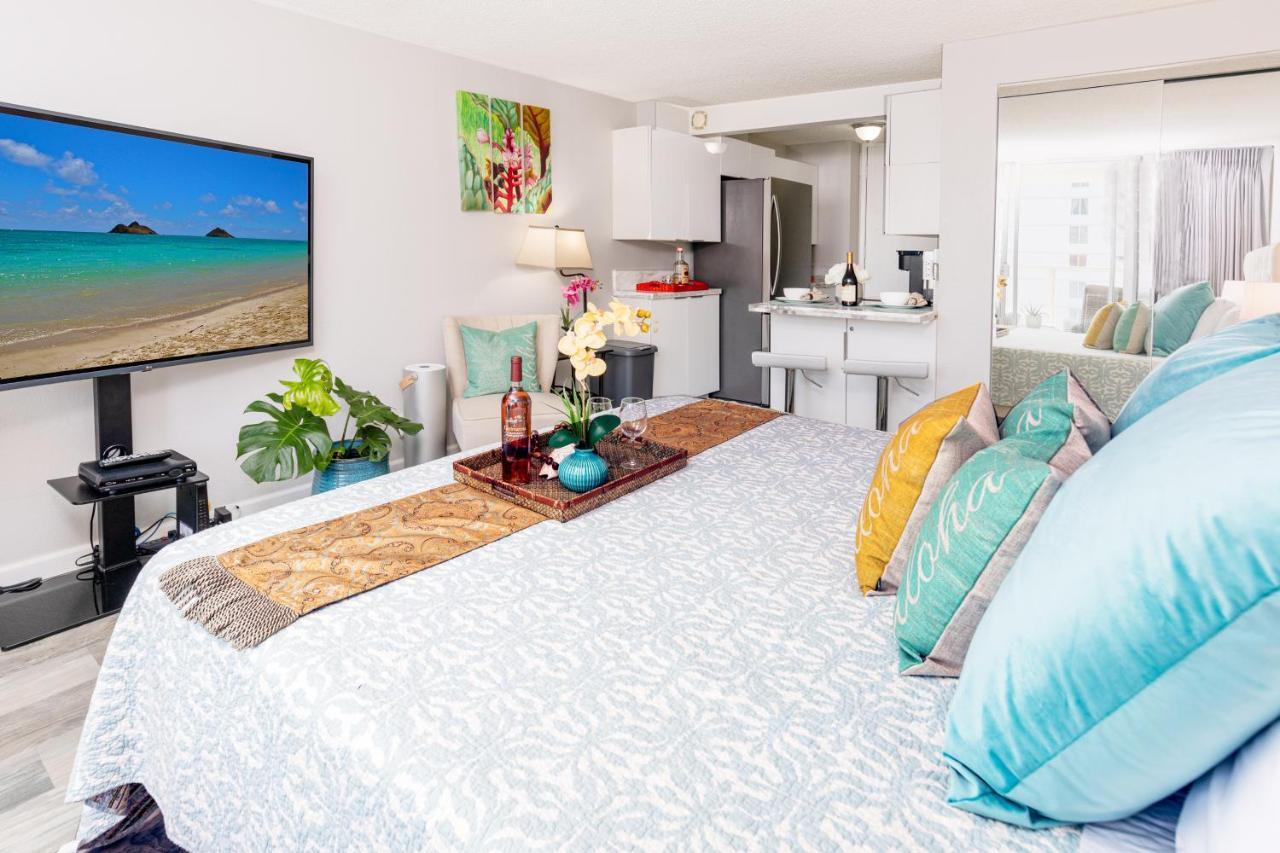 ホノルルBeautifully Upgraded Studio Close To Waikiki Beachアパートメント エクステリア 写真